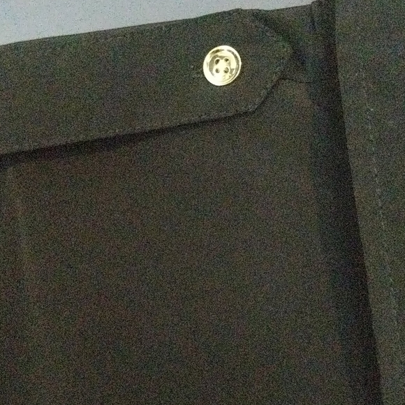 Susan graver woman's black shirt with gold buttons - Picture 5 of 6